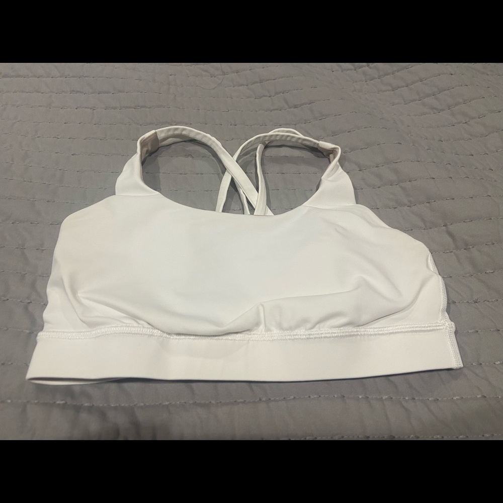 Lulu Lemon White Energy Bra size 6